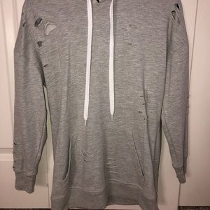 Distressed hoodie